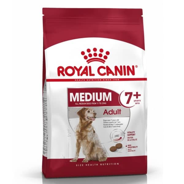 ROYAL CANIN SHN MEDIUM ADULT 7+ sausā suņu barība 15kg